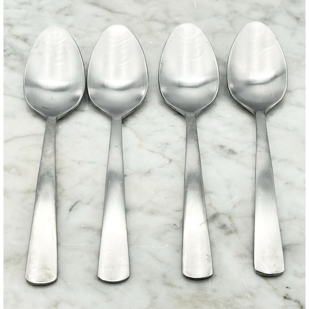 Set of 4 Oneida Aptitude Stainless Steel Teaspoons